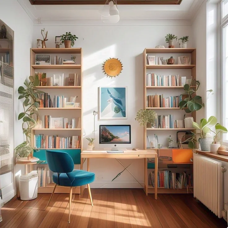 Eclectic Bookshelves Design