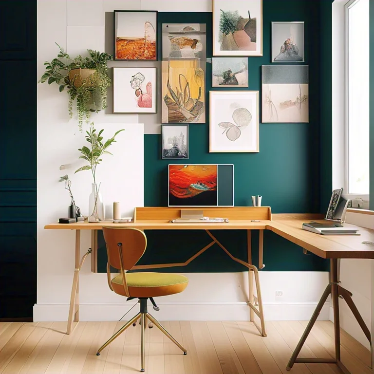 personalized photo style office idea 